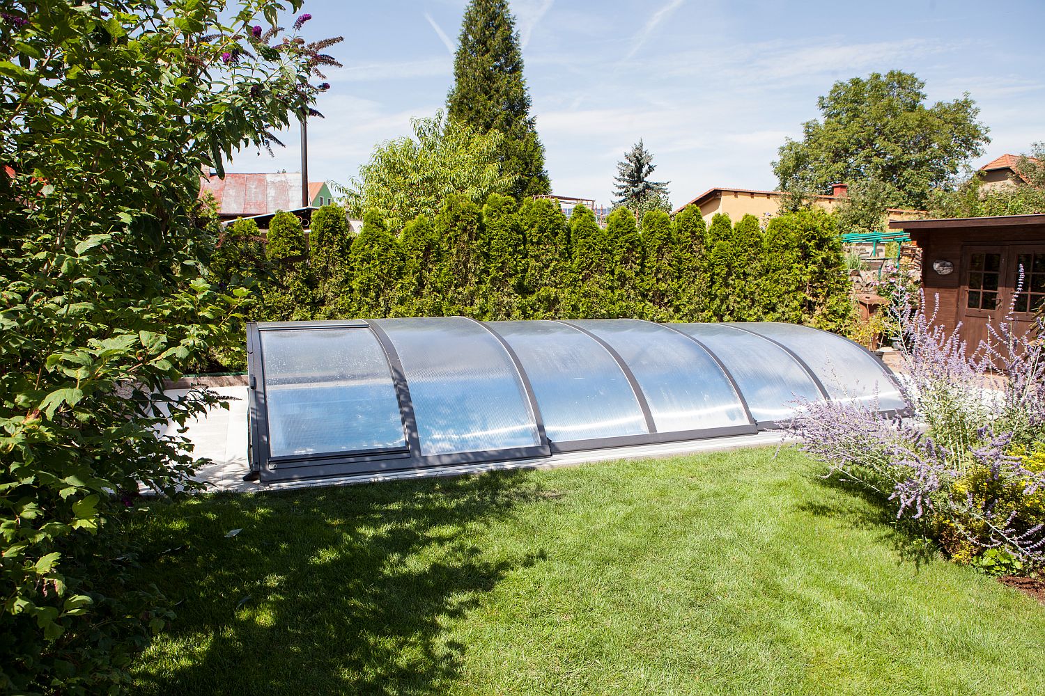 Schiebehalle Marlos Compact anthrazit 3,30 x 6,42 x 0,72 m