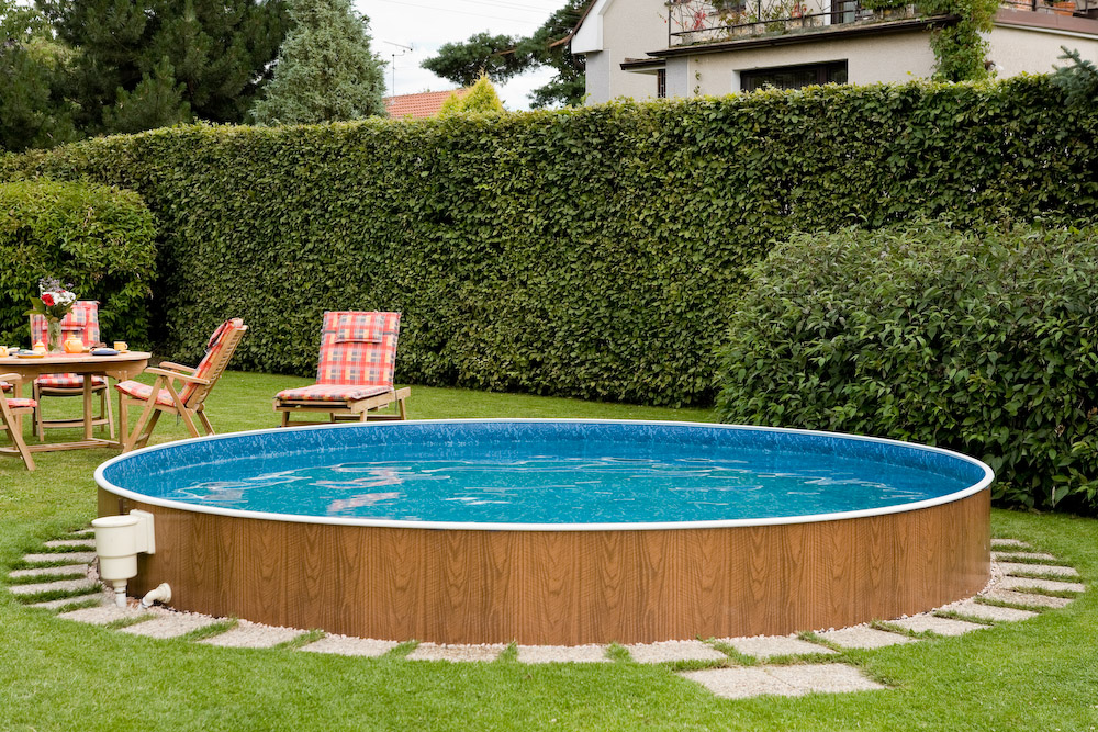 Rundpool Holzoptik  3,60 x 1,20 m Innenhülle blau 0,5 mm