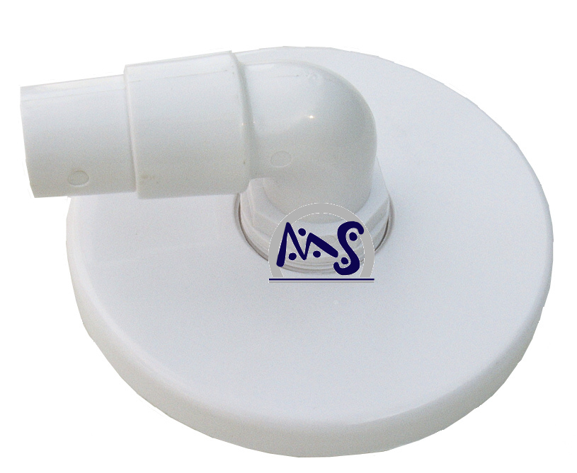 Bodensauger-Anschlussplatte mit Winkelanschluss