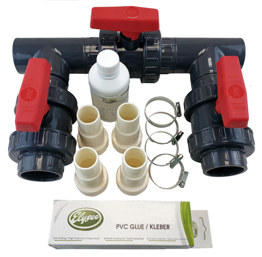 Bypass-Set für Wärmepumpen d 50 mm