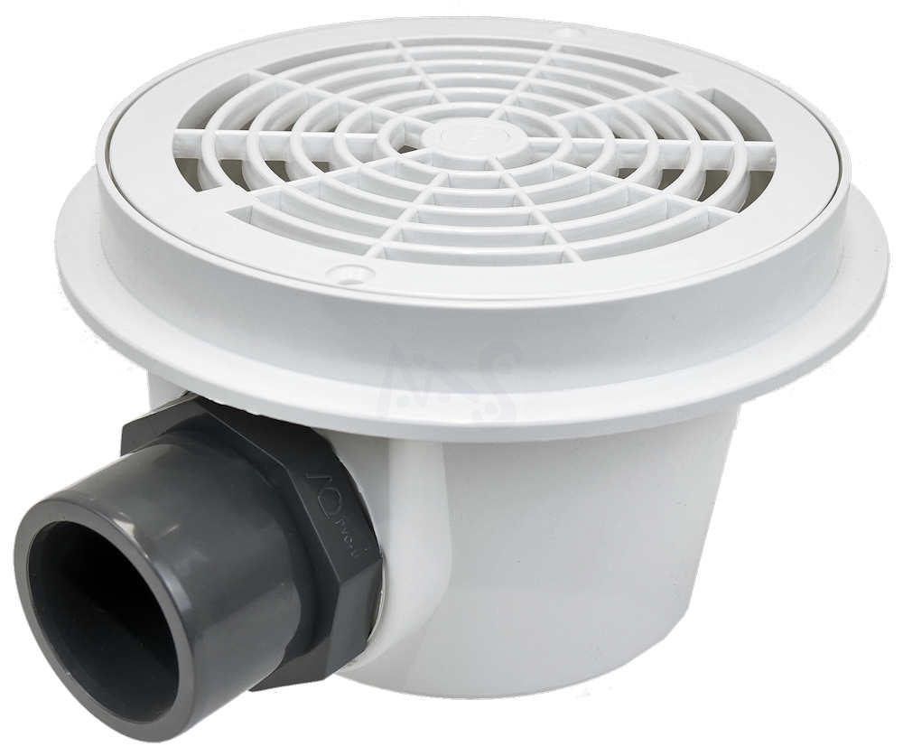 Bodenablauf für Betonbecken mit Anschluß 50/63 mm