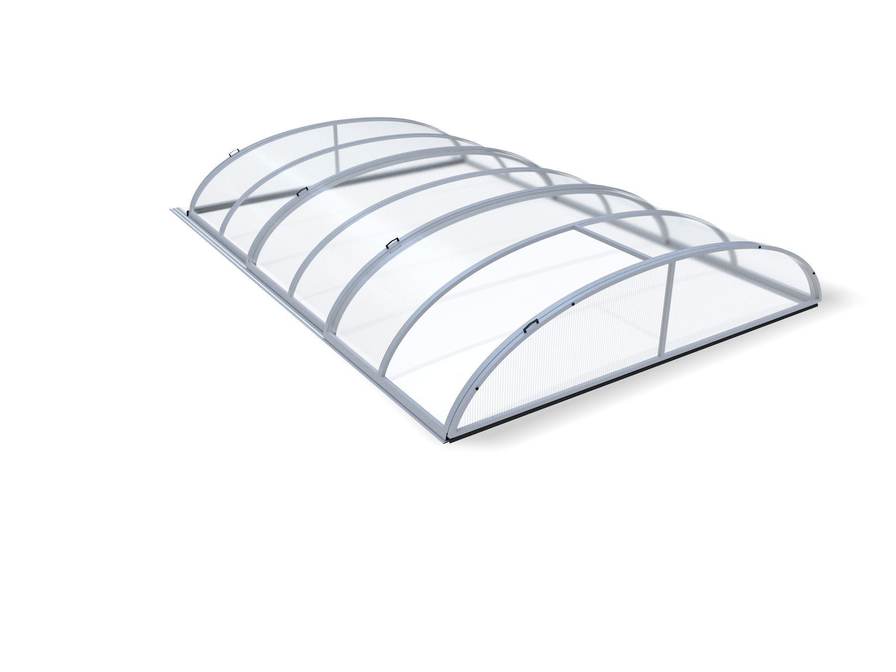 Schiebehalle Marlos Compact eloxiert 3,30 x 6,42 x 0,72 m