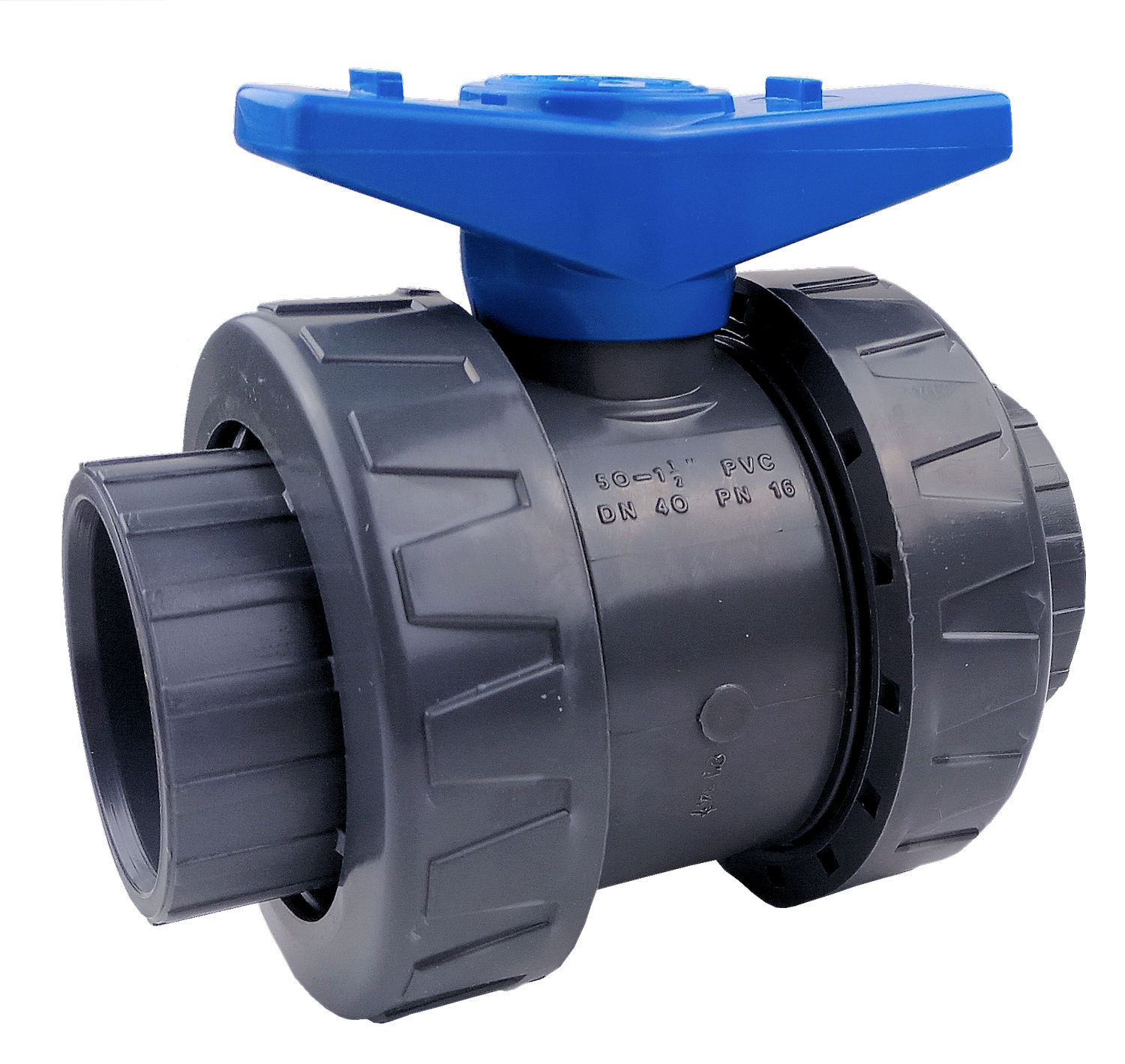 1 Kugelventil d = 50 mm blau