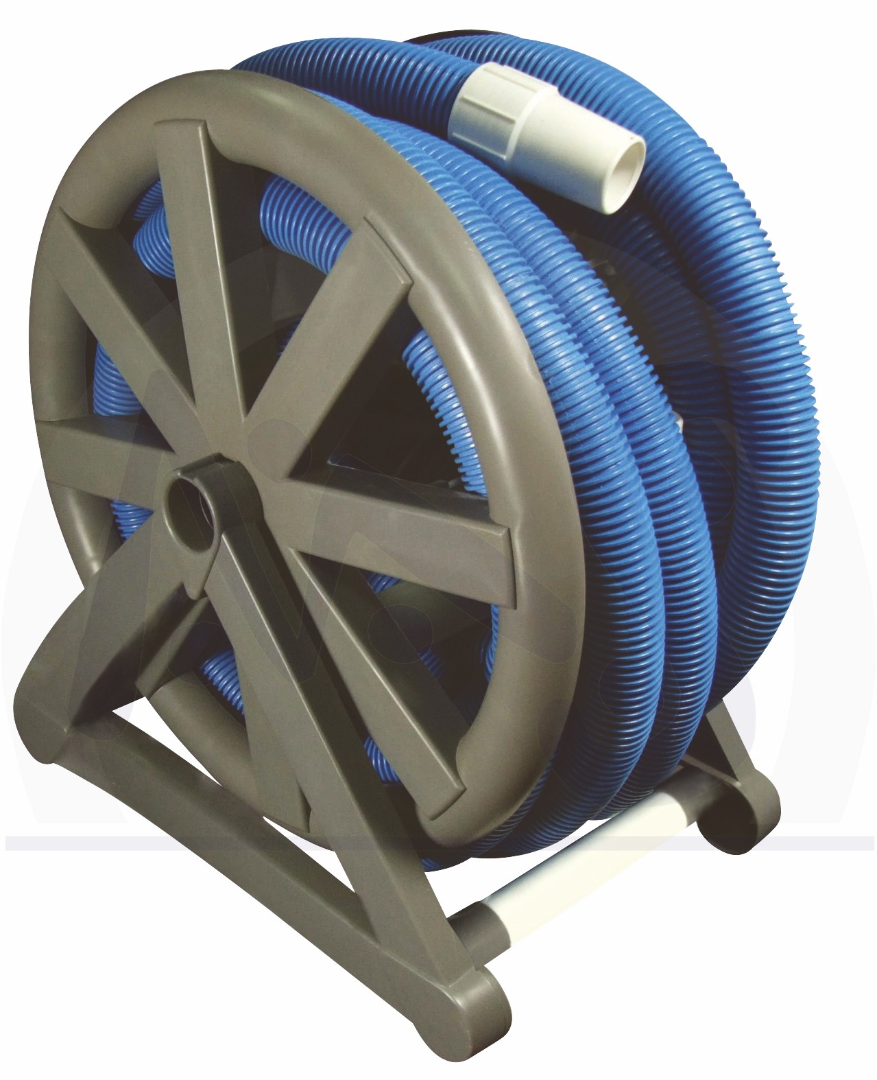 Schwimmschlauch-Aufrollvorrichtung mit 9 m Schlauch 38 mm