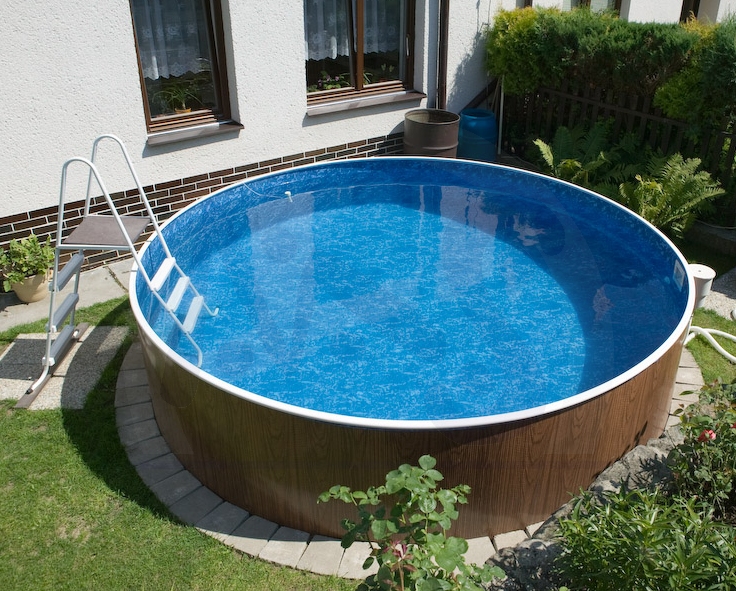 Rundpool Holzoptik 5,50 m x 1,20 m