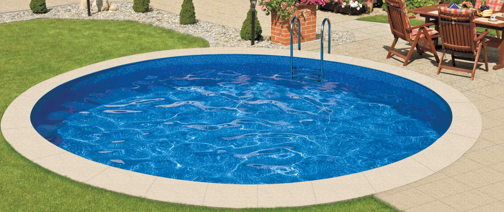 Innenfolie Mosaik Ibiza 4 m x 1,2 m x 0,6 mm