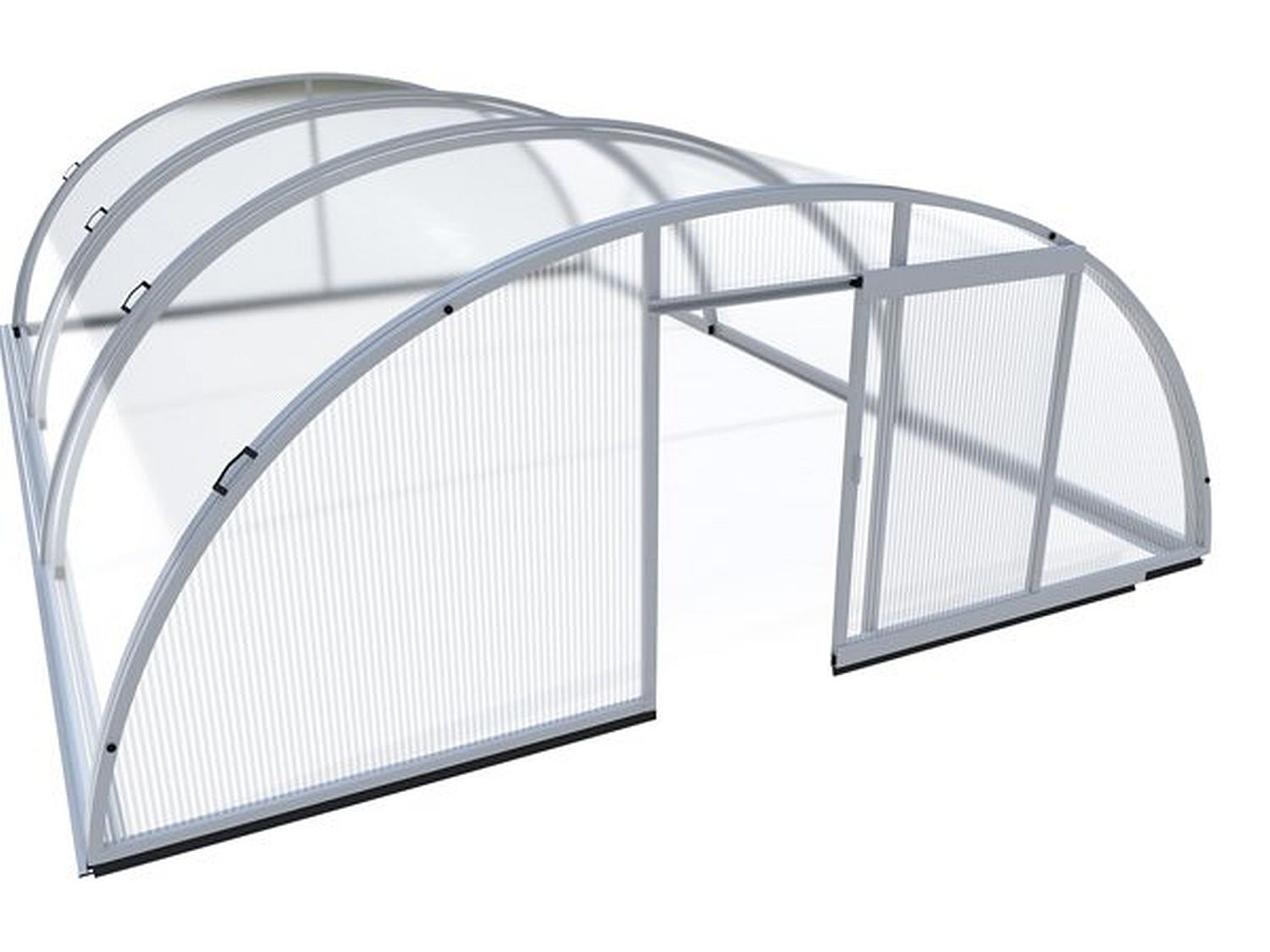 Schiebehalle Marlos Trend eloxiert 3,80 x 8,54 x 1,37 m