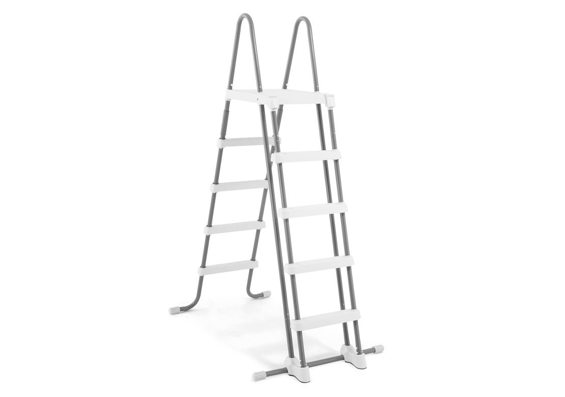 Sicherheitsleiter anthrazit 4 stufig 132 cm Intex